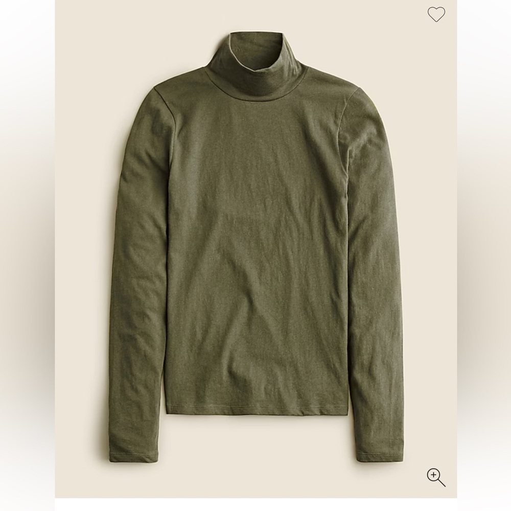 J Crew Tissue Crepe Turtleneck